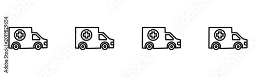 icon ambulance car