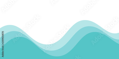 Konstfotografi Refreshing shimmering water abstract background frame vector illustration materi