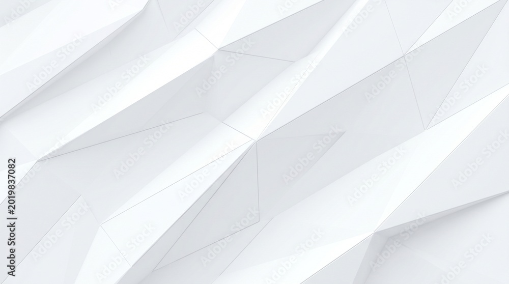 Fototapeta premium Minimal white geometric background, clean corporate style