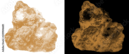 Bild auf Leinwand Natural gold nugget specimen, raw unrefined precious metal ore, organic golden r