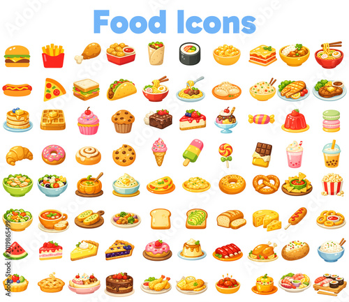 Cute Food Game Objects Pack
