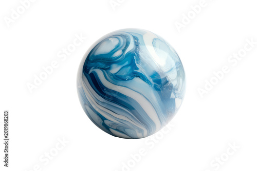 Marble with swirling blue patterns.
