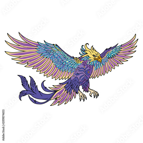 Photography cool and dashing eagle vector