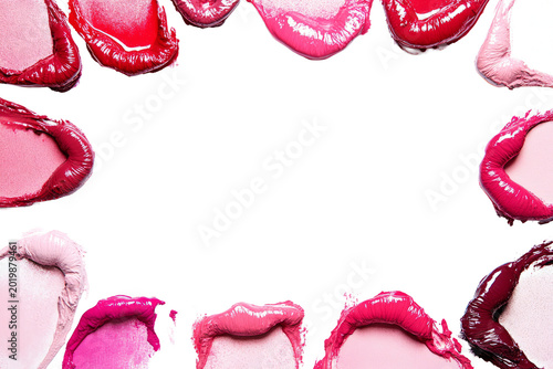 Variety of Lipstick Colors Displayed.