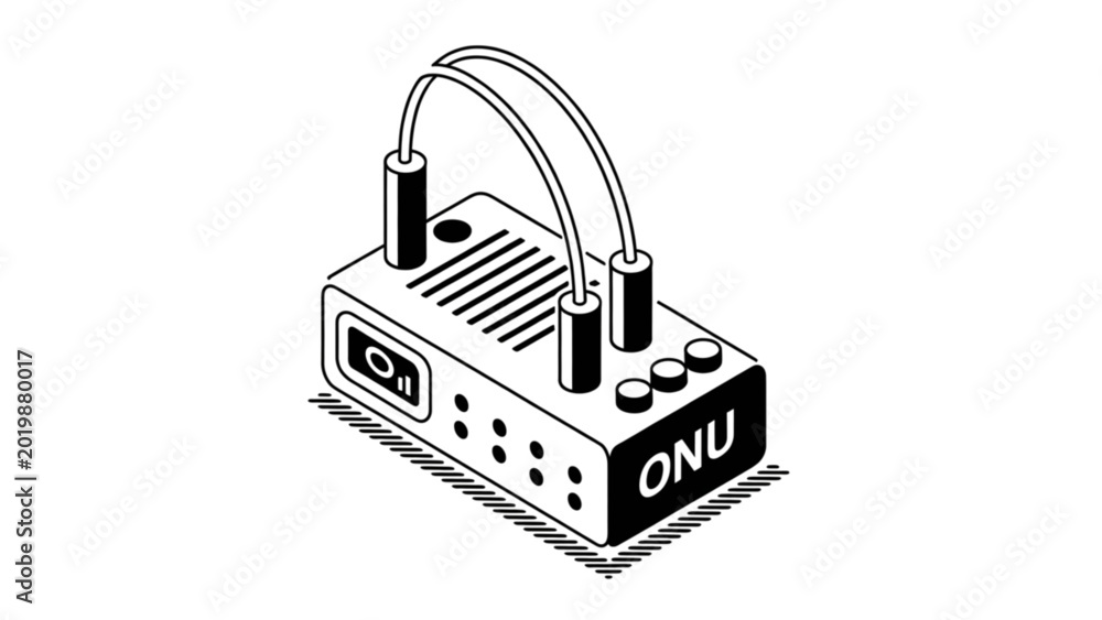 Obraz premium Lego-style computer server with circular storage device on top Vector