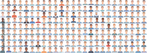 Generative AI Flat Vector Single Man Portrait Collection 0032