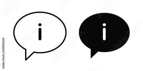Photos Information icon collection. Thin linear outline icon pack