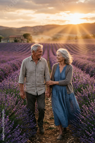 Eternal Love in Lavender Fields