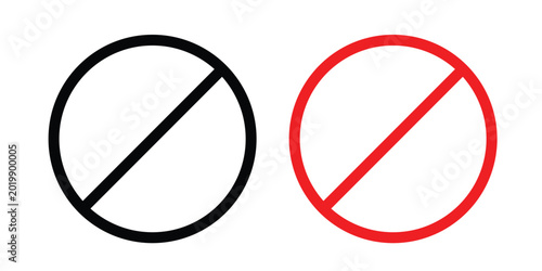 Stop sign collection. Thin linear outline icon pack Free Download Stop sign collection. Thin linear outline icon pack - GFXLoad