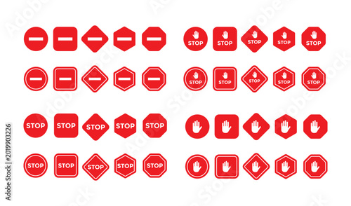 Foto Stop icons
