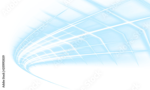 Blue energy wave rushes forward, creating a vibrant glowing trail. Smooth motion enhances speed and modern aesthetics. Ideal for motion graphics png