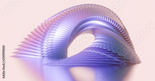 Futuristic architecture background 3d render