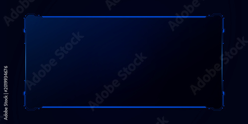 Sci fi futuristic user interface, HUD template frame design, Technology abstract background	
