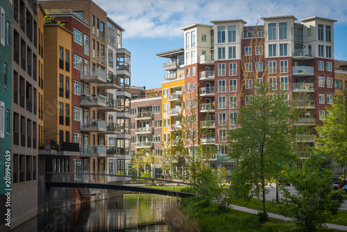 Εκτύπωση καμβά Modern Residential Neighborhood Holland Park Diemen Near Amsterdam Netherlands
