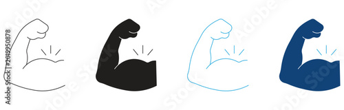 Valokuva Muscle pain icon set