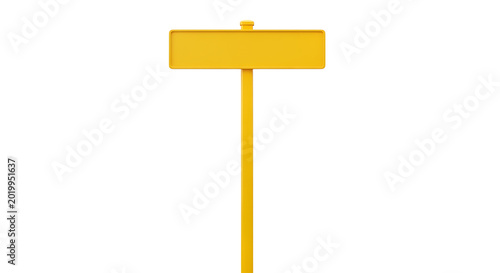 Yellow signpost icon isolated on transparent background