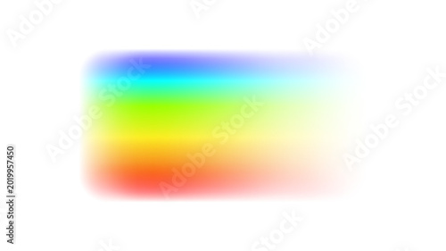 Realistic rainbow brush stroke isolated on transparent background. Vibrant spectral light smear and colorful prism lens flare overlay. Artistic design element for photo editing and creative art.