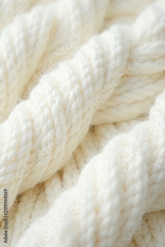 Soft, fluffy white wool knit Close-up texture , cozy, knitting, wintery