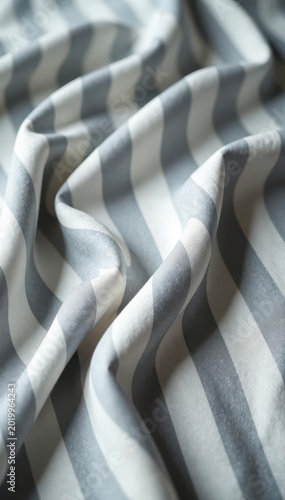 Subtle gray & white zebra stripes on soft fabric, resource, visual, art