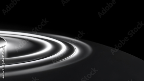 Futuristic abstract light rings background design