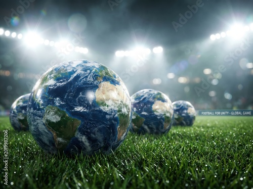 Worldwide Football Competition Concept