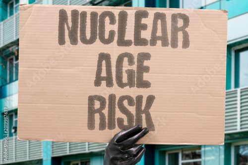 Canvas Print "Nuclear Age Risk" Nuclear aging without modernization gradually increases detonation accident risk