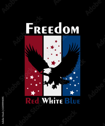 фотографія Freedom of America t-shirt Design