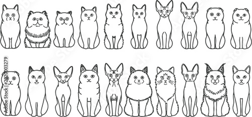 Collection of Cute Cat Illustrations