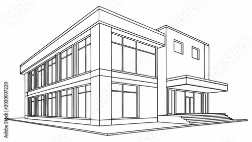 sketch of building