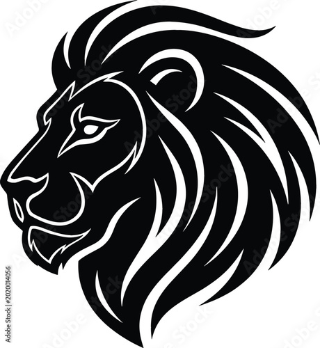 Photography Lion Head Icon for Wild Animals, Strength, and Nature Designs