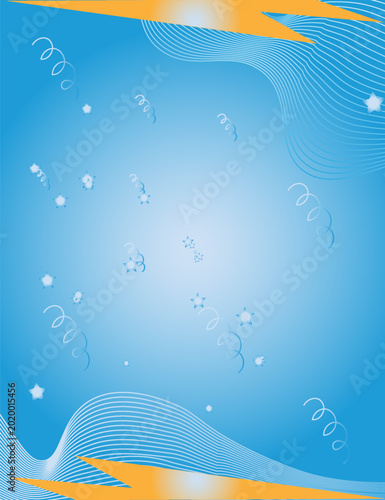 Modern Decorative Blue Gradient Poster Background