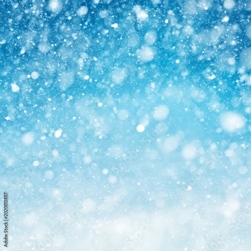 Snow Falls Gently in a Winter Scene Creating a Soft White Blanket on the Ground