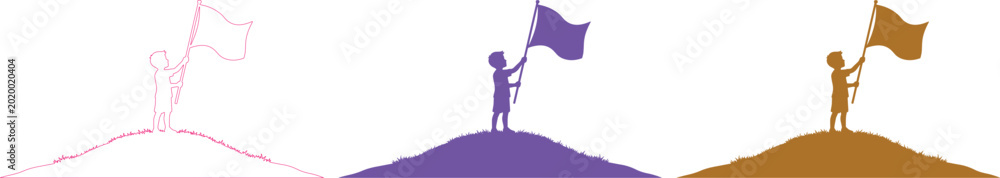 Φωτογραφία Achievement and Success Vector Illustration