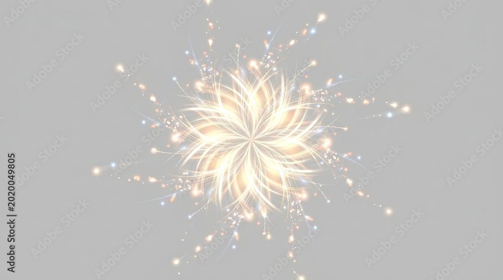 Obraz premium Firework explosion in night sky