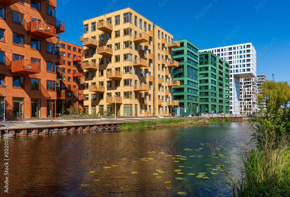 Ταπετσαρία Westerpark West Amsterdam futuristic architecture in modern urban development di
