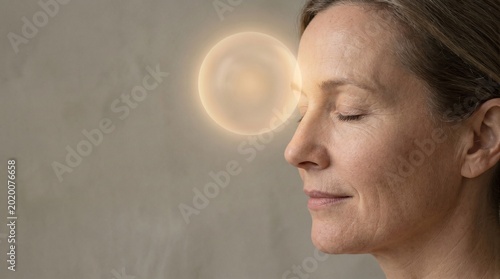 Woman in Peaceful Reflection