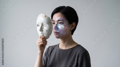 Woman Confidence Starlit Face