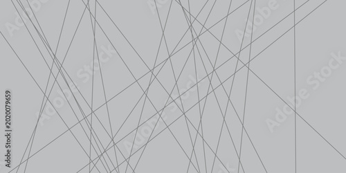 Bild auf Leinwand Chaotic black and white composition with angular diagonal elements