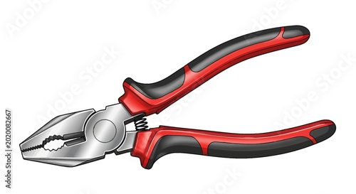 Fotografija Red handled needle nose pliers tool.
