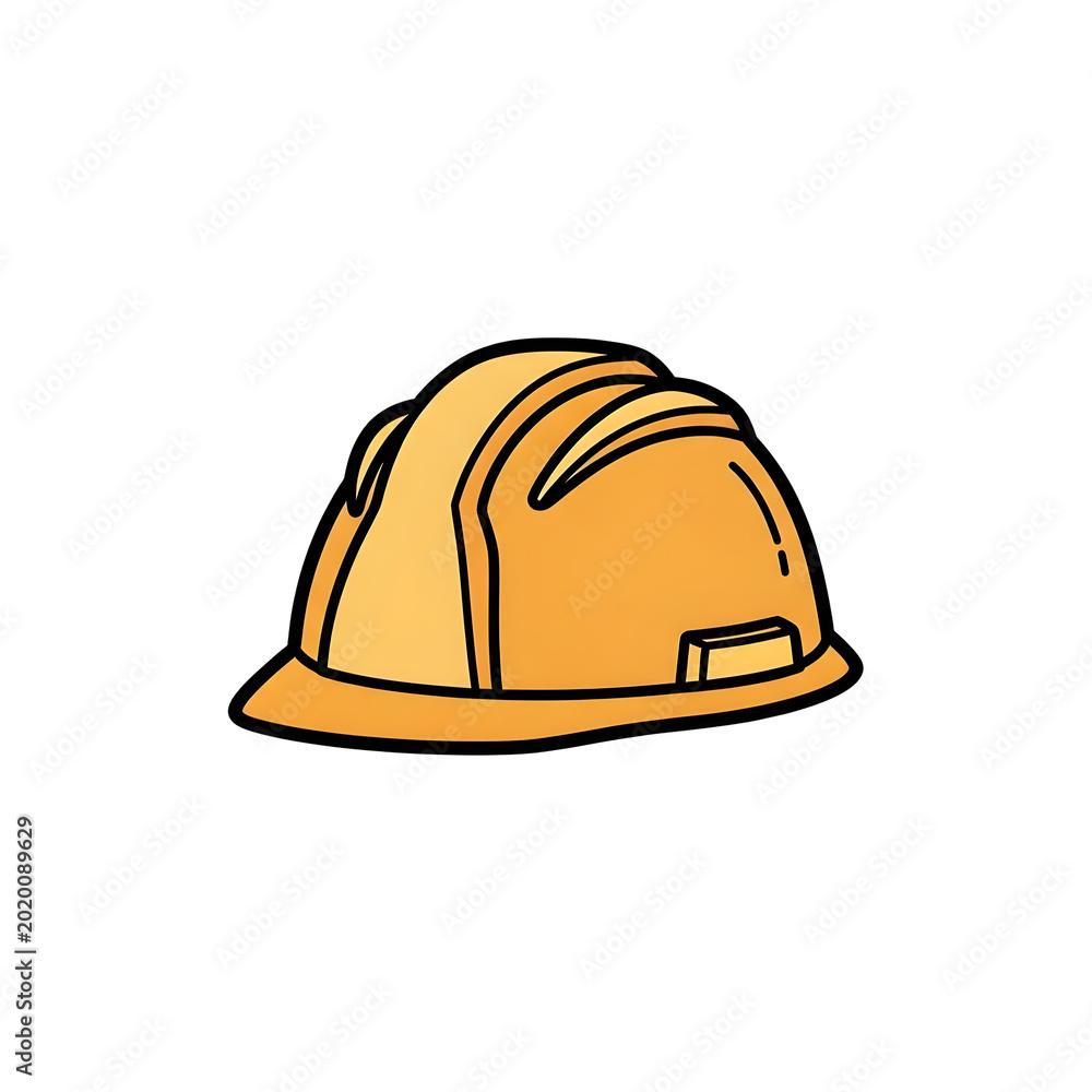 Fototapeta premium Yellow Hard Hat Safety Construction Equipment.