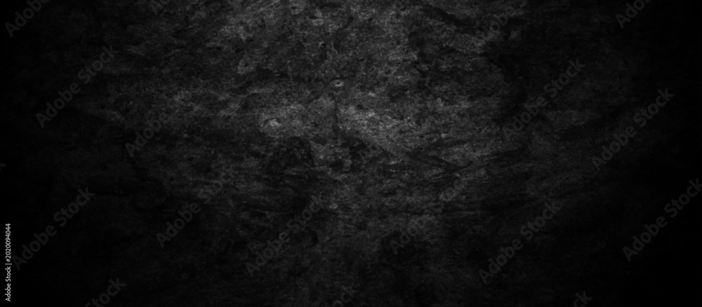 Fototapeta premium Distressed rough Black wall texture wall grunge backdrop background. dark concrete floor old wall grunge background. black concrete wall, grunge stone texture background.