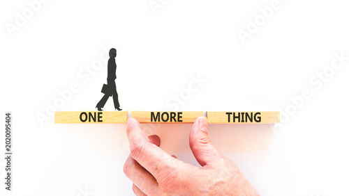 Slika na platnu One more thing words symbol