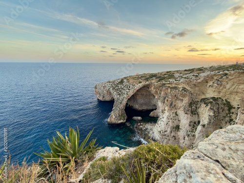 Photos Scenic view of the famous Blue Grotto cave in Malta