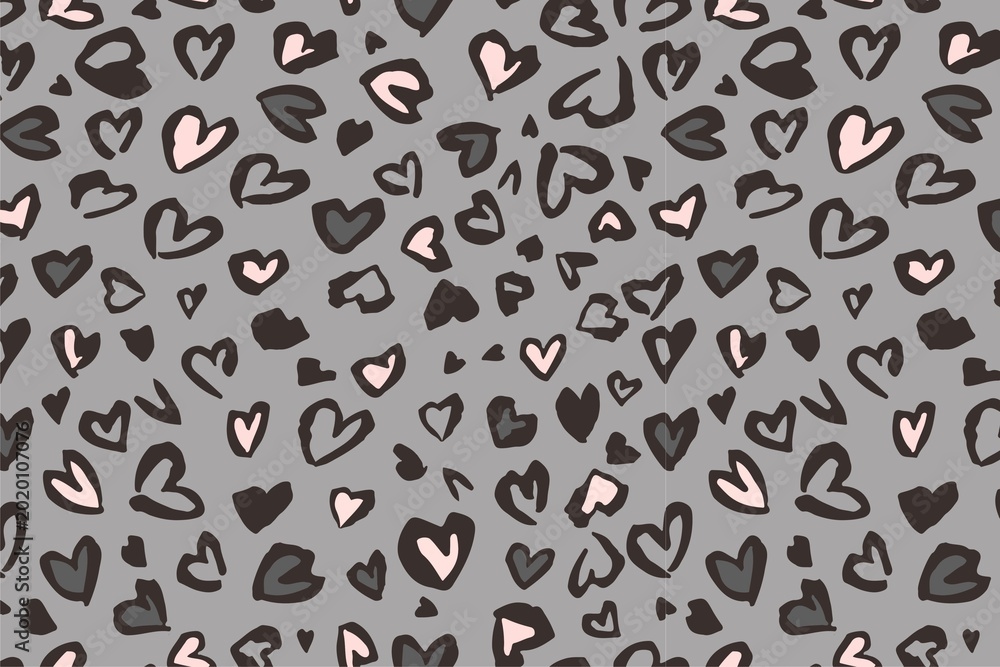 Fototapeta premium Hearts pattern background
