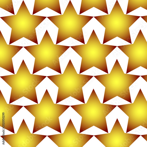 Golden Stars Pattern