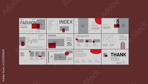 Foto Aesthetic Portfolio Presentation Template With Creative Slide Design