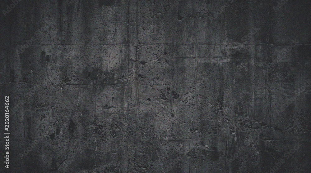 Naklejka Dark gray concrete wall with texture.