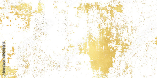 Bild auf Leinwand Abstract golden distressed texture patch rough shiny metallic background vector illustration for premium aged elegant design templates