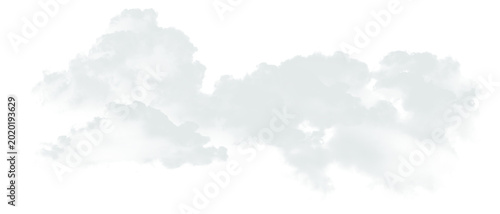 Billede på lærred Realistic Atmospheric Cloud Smoke Overlay PNG Transparent Background