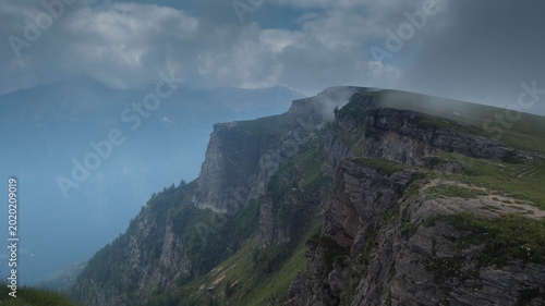 landscape from mount teggiolo during summer in ossola, italy